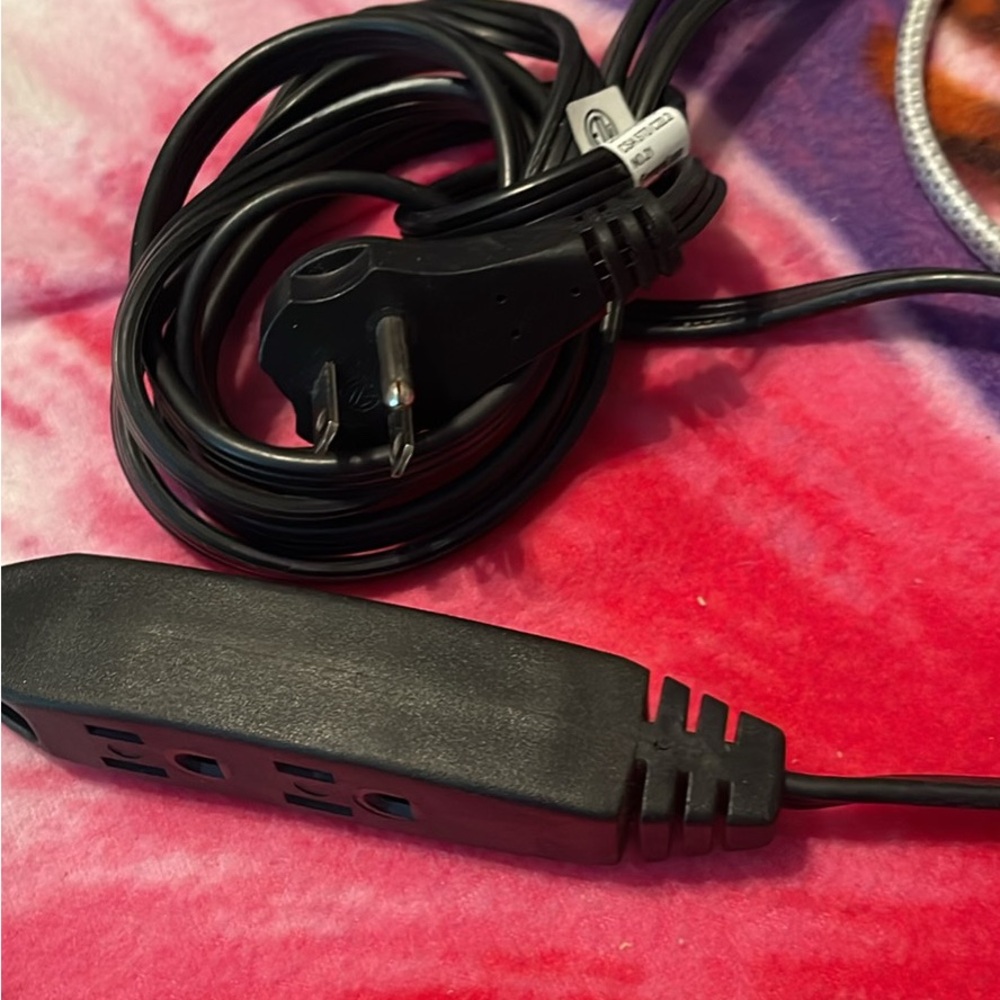Black Power Strip with Cord/cords